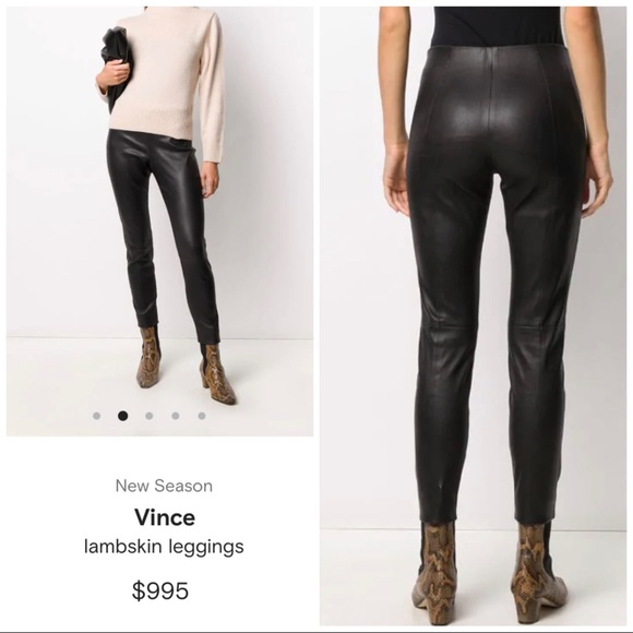 vince leather legging